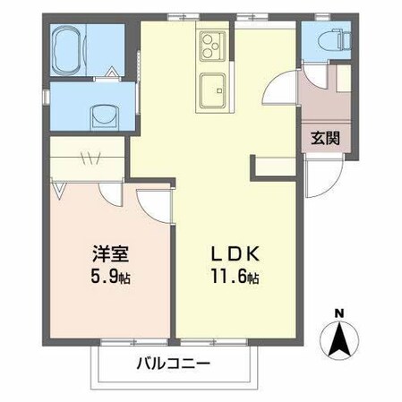 サンフラワー曙の物件間取画像